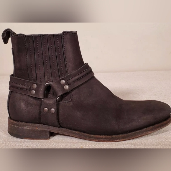 All Saints Dakot Leather Booties with Harness and Leather Sole. Size 39 (8.5 US) - Picture 13 of 13